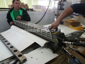 Ремонт конвейерной ленты на кондитерской фабрике